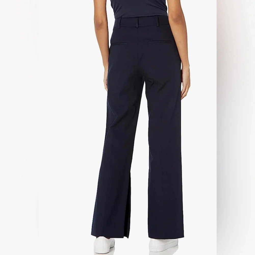 REBECCA TAYLOR Cotton Suiting Flared Trouser with‎ Vented Hems